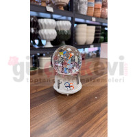 Işıklı Ve Müzikli Kar Küresi Orta Boy -1